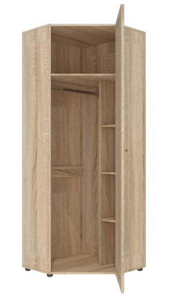 Оскар 7А Шкаф угловой Дуб сонома 0,769х2,088х0,769м (4 места) АВ54 СНЯТО