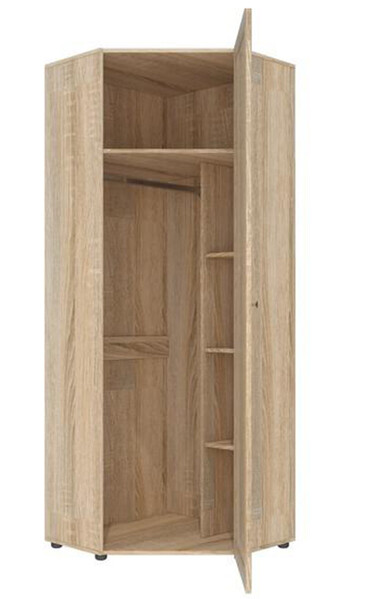 Оскар 7А Шкаф угловой Дуб сонома 0,769х2,088х0,769м (4 места) АВ54 СНЯТО