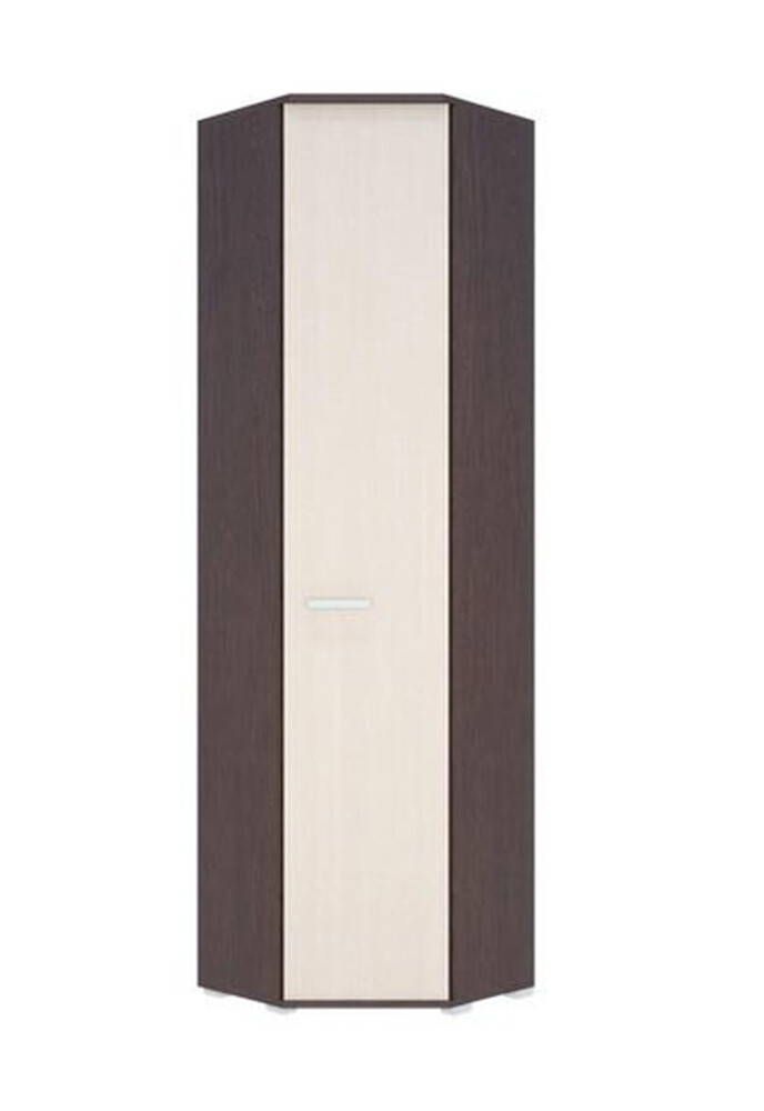 Домино А Шкаф угловой Фасад Дуб молочный/Каркас-Венге 0,561х2,05х0,564м (3 места) АИ08 СНЯТО