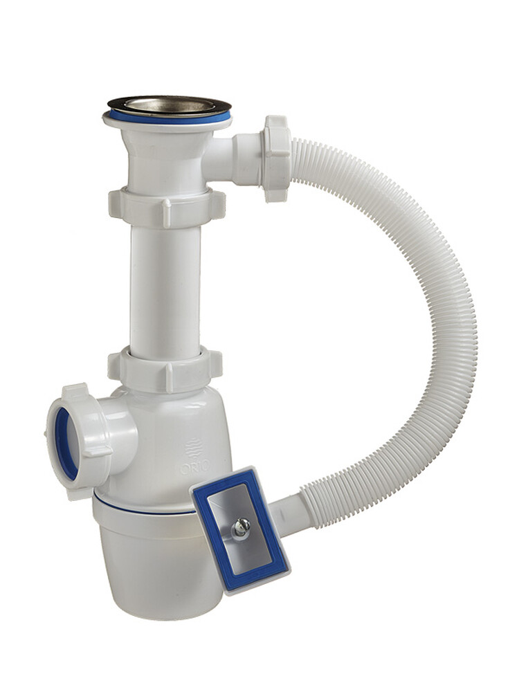 А-4004 Сифон бутылочный ОРИО 1 1/2" х 40 с переливом