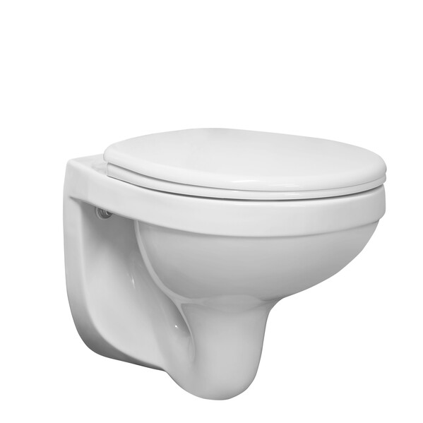 Унитаз подвесной Santeri "Альфа" КОМФОРТ белый, Микролифт 355х540 (г.Воротынск, ду) 132564S0000B0*