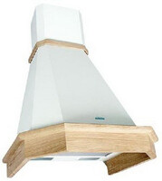 Кухонная вытяжка ELIKOR Камин Грань 90П-650-ПЗЛ Бежевый/Дуб неокраш. ш898/г500/в891 мм, подключение ф150мм, 650м3/ч*