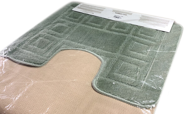 Коврик д/ванны 2 предм. Vanna Lux 60х100 св.зеленый Турция