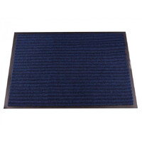 Коврик придверный влаговпитывающий с рельефом 40*60 синий (1001)