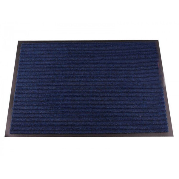 Коврик придверный влаговпитывающий с рельефом 40*60 синий (1001)