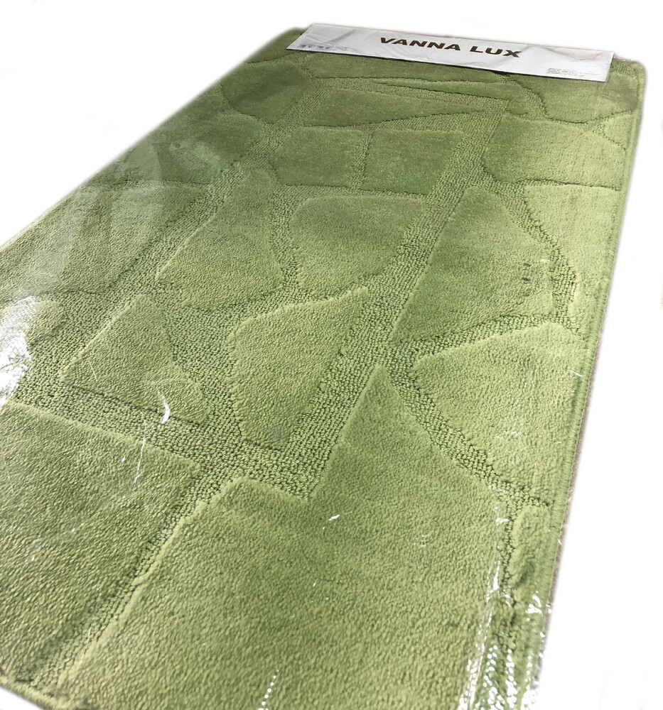 Коврик д/ванны 1 предм. Vanna Lux 60х100 св. зелёный Турция