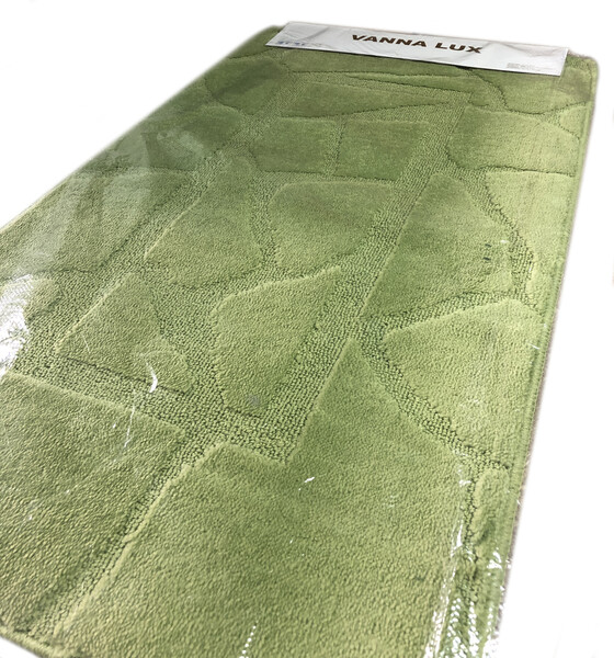 Коврик д/ванны 1 предм. Vanna Lux 60х100 св. зелёный Турция