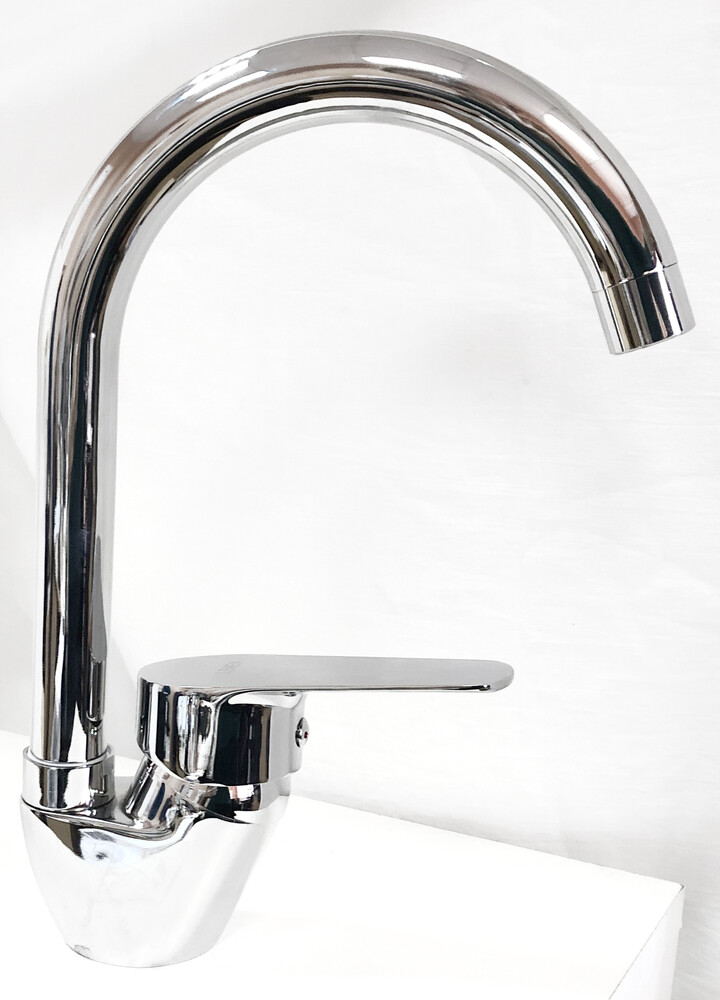 Смеситель Кухня Lemen шар d40 боковой, высокий излив (LB 91482-N24) на гайке 