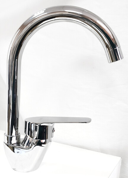 Смеситель Кухня Lemen шар d40 боковой, высокий излив (LB 91482-N24) на гайке 