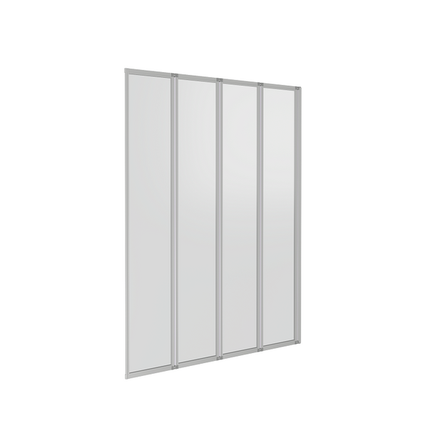 Шторка SCREEN GR4-100-G-WE (4 ств.складная, стекло ГРЕЙП 4 мм) GOOD DOOR  ПД00026