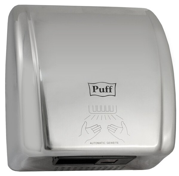 Электросушитель для рук Puff-8851S (2,1 кВт) НЕРЖ. СТАЛЬ, хром