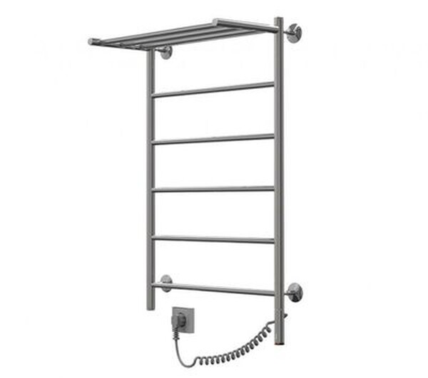 Полотенцесушитель электрический Орион Лесенка с полкой 50-60, 50вт (К-кнопка, Дуга, Справа) 12257