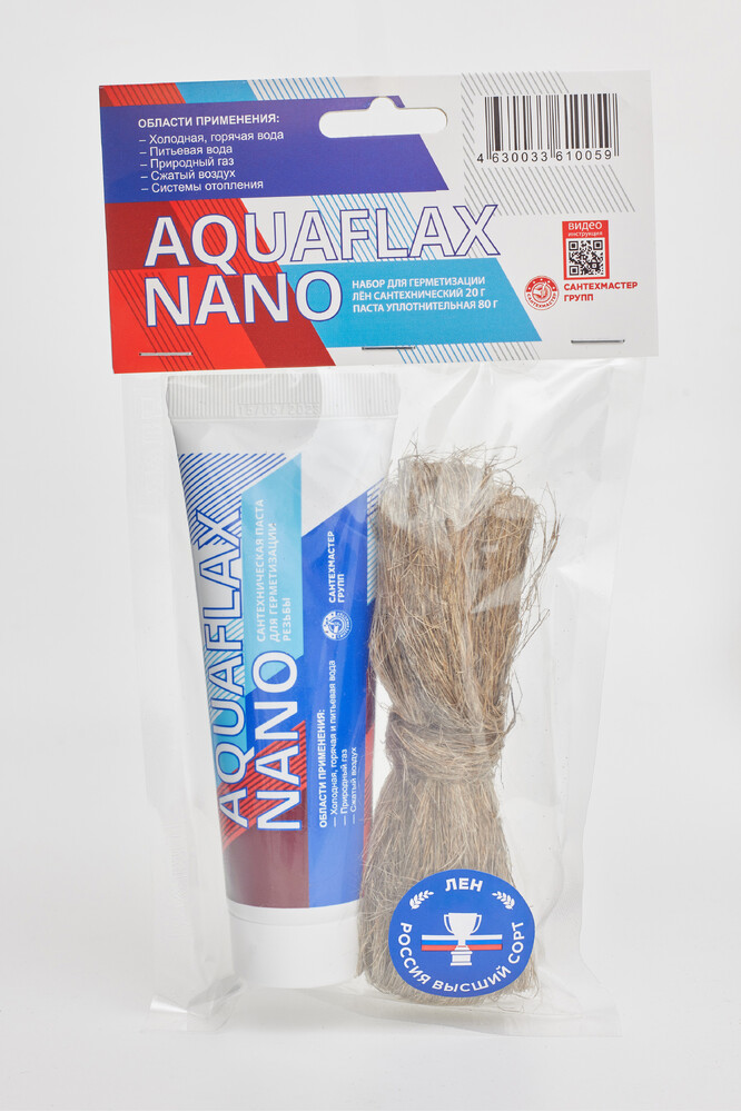 Паста Aquaflax NANO 80 гр.+ ЛЁН 20 гр. (комплект) 