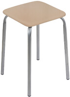 Табурет КВАДРАТ винилискожа Бежевый ТБ2/Б NIKA