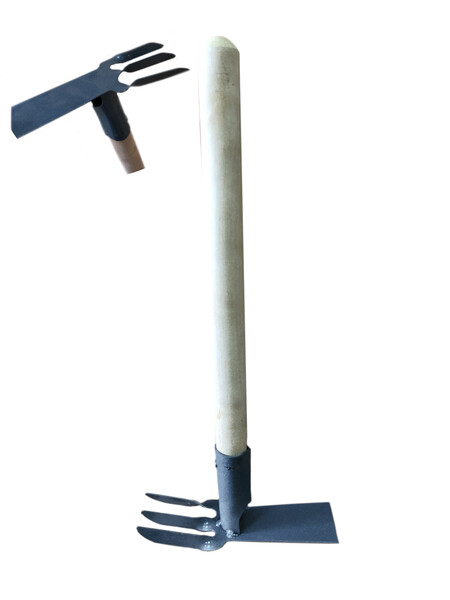 Мотыжка комбинир. 3-х зубая с лепестком с чер.