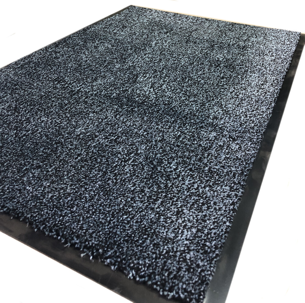 Коврик придверный влаговпитывающий 60*90 синий (3005)