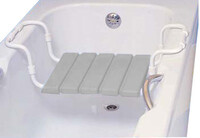 Сиденье д/ванной ЛИДЕР раздвижное (мрамор/серое) 