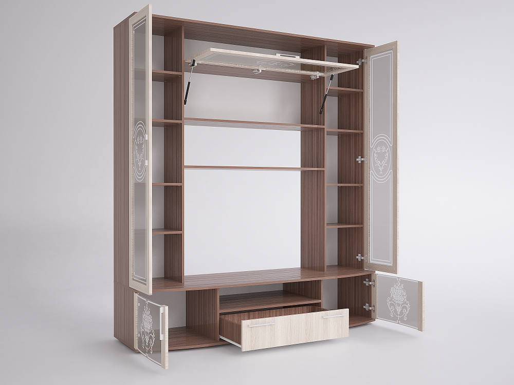 ЛОТТА 1 центральная секция EVO Шимо Св /Шимо Тёмн (1900*2132*565/1140*768, 8 мест)