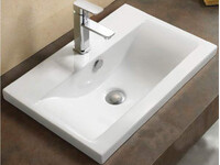 800-9393 (50) Умывальник-столешница для ванной врезная 510х395х185 MELANA