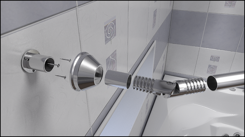 Шарнир поворотный для карниза BAS
