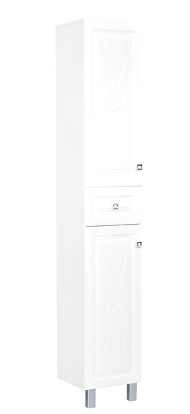 Пенал SANTREK HOME "Клео-35" (Белый софт) 2 двери 1 ящик Левый 350*1900*325*