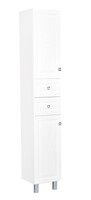 Пенал SANTREK HOME "Клео-35" (Белый софт) 2 двери 2 ящика Левый 350*1900*325*