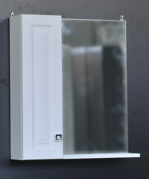 Зеркало-шкаф SANTREK HOME "Клео-70" (Белый софт) 700*670*170