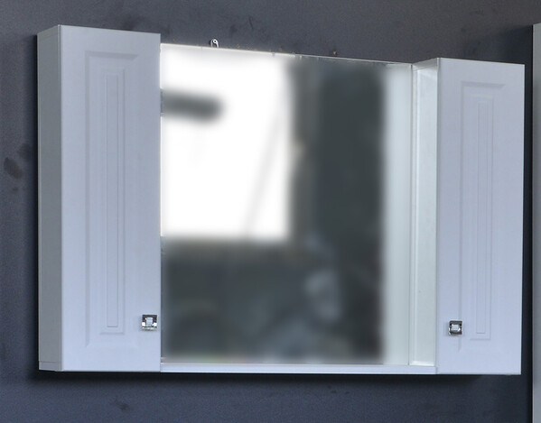 Зеркало-шкаф SANTREK HOME "Клео-80" (Белый софт) 800*670*170*