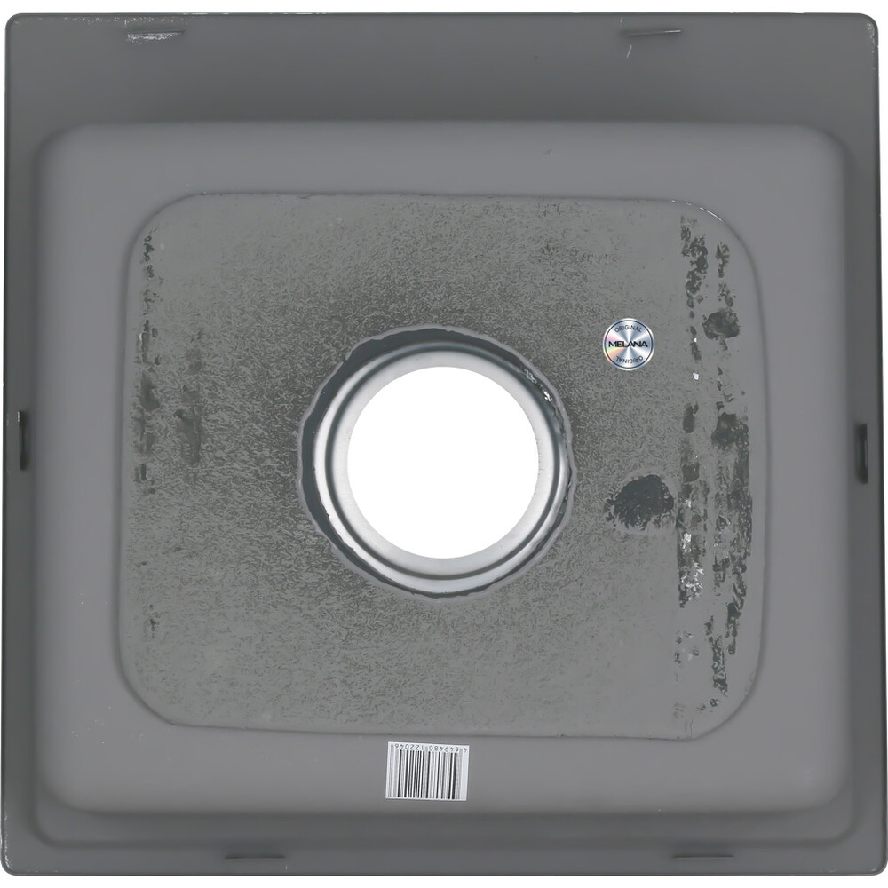 Мойка нерж врезная 490х480х180 т 0,1 бол.сиф. (+ сифон) Китай