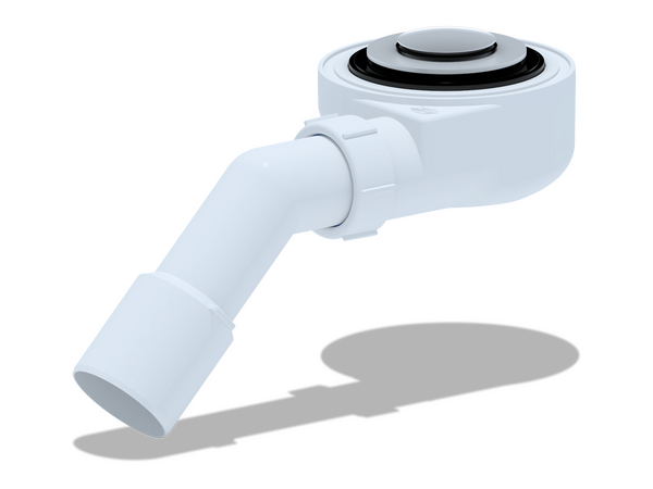 E451CL Сифон для душевого поддона АНИ Пласт 1 1/2*50 h=53mm, хром, клик-клак