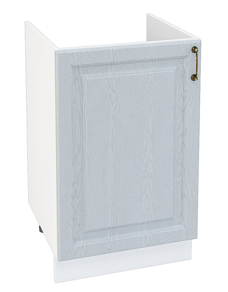 Шкаф нижний мойка (тумба) 500 Ницца дуб серый фасад МДФ 2 кор.(М/Н500 Ф30 дуб сер)