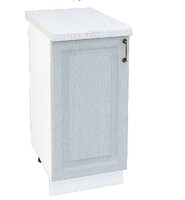 Шкаф нижний (рабочий стол) 400 Ницца дуб серый фасад МДФ (ст ант) 3 кор.(Н400 Ф20 СТ400)