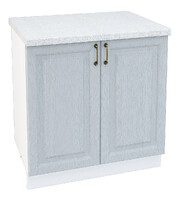 Шкаф нижний (рабочий стол) 800 Ницца дуб серый фасад МДФ (стол. антарес) 3 кор.(Н800 Ф50 СТ800)