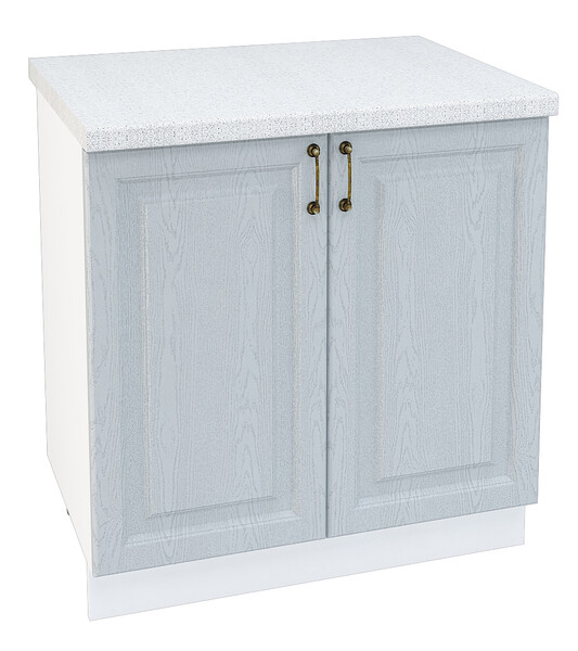 Шкаф нижний (рабочий стол) 800 Ницца дуб серый фасад МДФ (стол. антарес) 3 кор.(Н800 Ф50 СТ800)