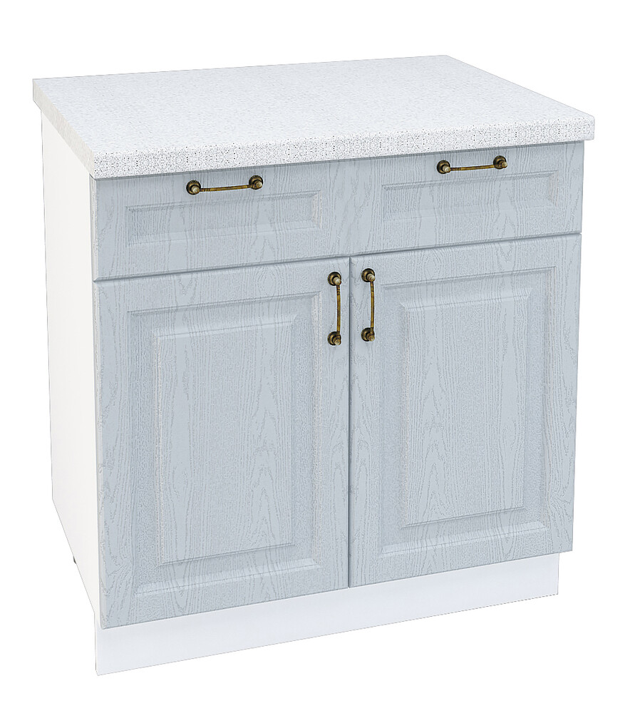 Шкаф нижний (рабочий стол) 800 (1 ящик) Ницца дуб серый фасад МДФ (ст ант) 3 кор.(Н801М Ф51М СТ800)