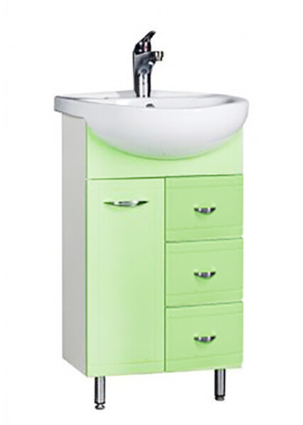 Подстолье SANTREK HOME "Мальта-60" 1 дверь, 3 ящика (салатовый) под ум."Эллада-60" ТМ60С3Я 550х800х265 *