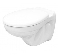 Унитаз подвесной "Гранд" SLIM БЕЗОБОДКОВЫЙ МЛ Белый (сид.дюроМульти-Лифт, легкосъемное) КЕРАМИН 456732