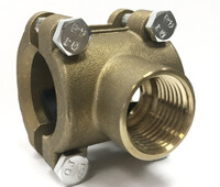 Врезка 3/4" ( на трубу 3/4, выход 1/2 внутр.)СТМ