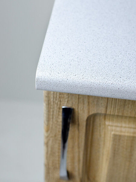 Рабочий стол 40 Ель (1 дверь) фасад МДФ столешница цвет (САХАРА) SANTREK HOME