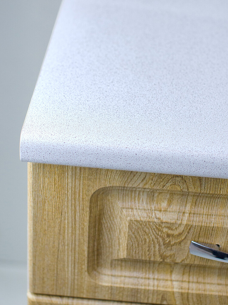 Рабочий стол 40 Ель (4 ящика) фасад МДФ столешница цвет (САХАРА) SANTREK HOME