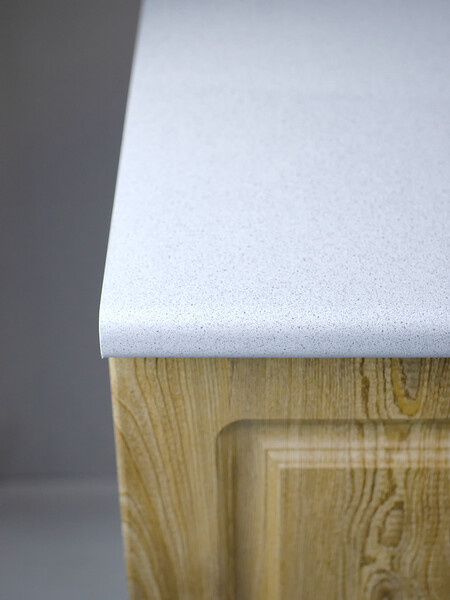 Рабочий стол 60 Ель (2 двери) фасад МДФ столешница цвет (САХАРА) SANTREK HOME