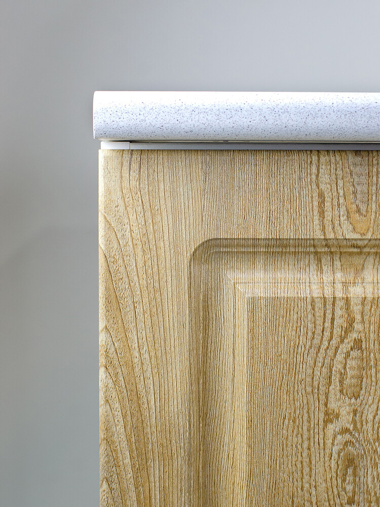 Рабочий стол 80 Ель (2 двери) фасад МДФ столешница цвет (САХАРА) SANTREK HOME