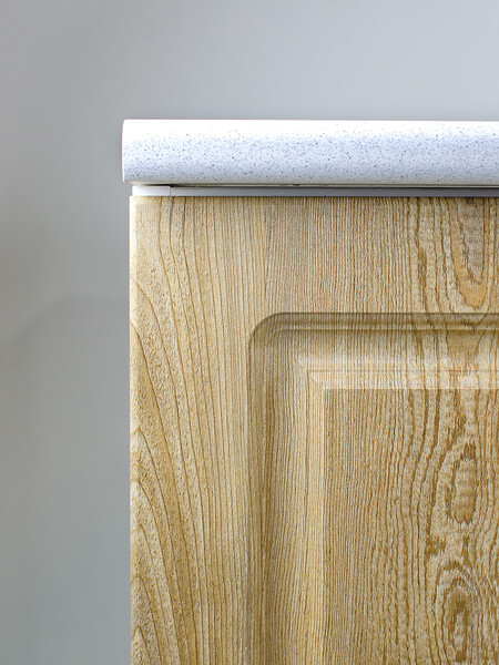 Рабочий стол 80 Ель (2 двери) фасад МДФ столешница цвет (САХАРА) SANTREK HOME