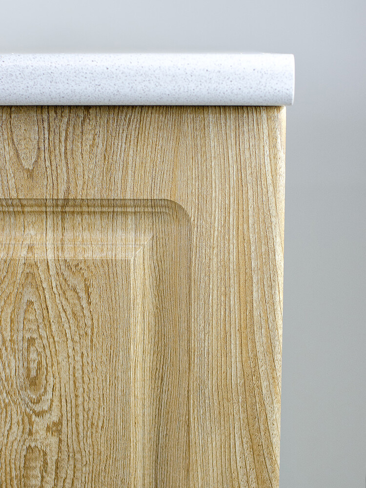 Стол торцевой 55 левый Ель фасад МДФ столешница цвет (САХАРА) SANTREK HOME