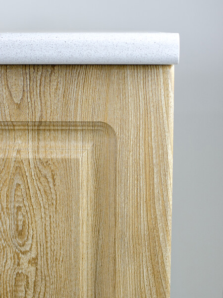 Стол торцевой 55 левый Ель фасад МДФ столешница цвет (САХАРА) SANTREK HOME