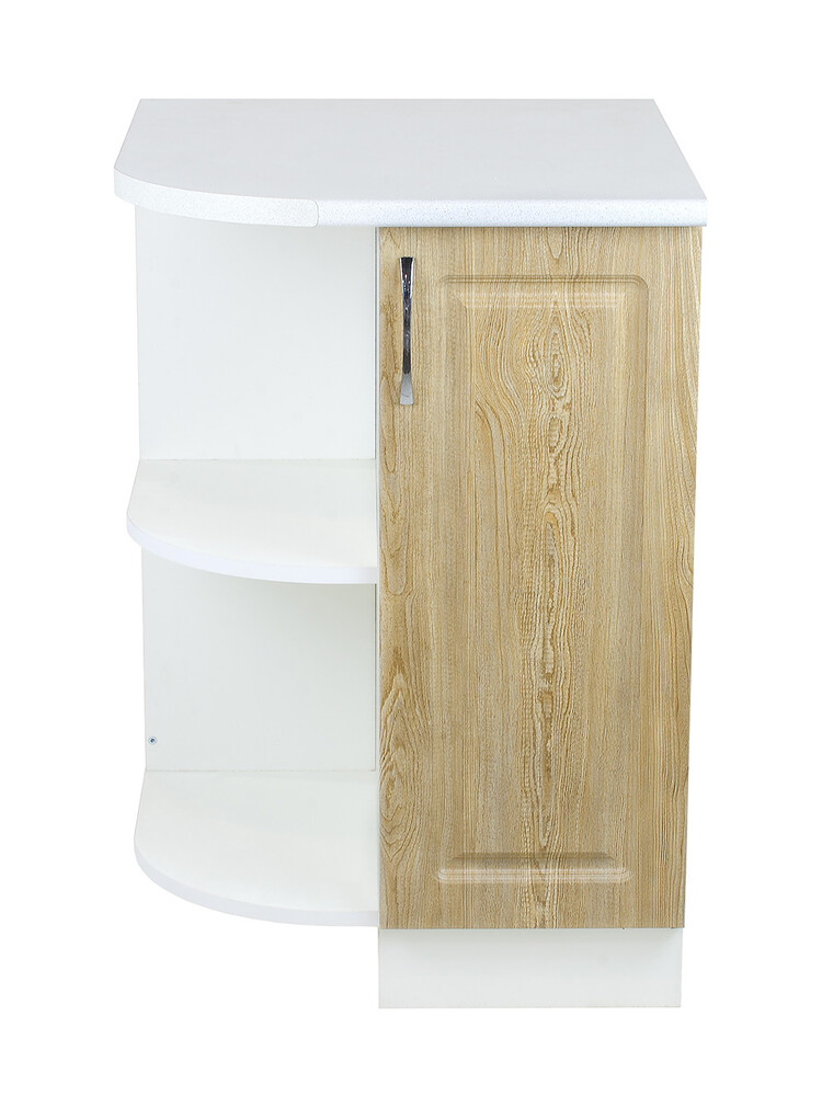 Стол торцевой 55 левый Ель фасад МДФ столешница цвет (САХАРА) SANTREK HOME