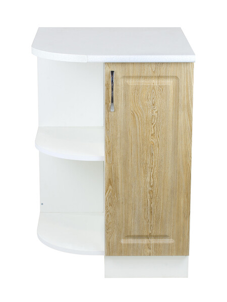 Стол торцевой 55 левый Ель фасад МДФ столешница цвет (САХАРА) SANTREK HOME