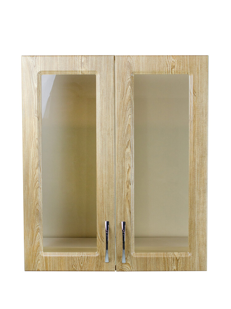 Шкаф для посуды 60 Ель (со стеклом) фасад МДФ SANTREK HOME