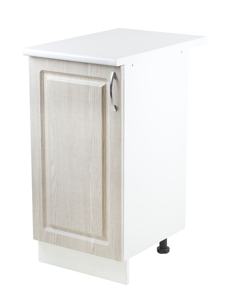 Рабочий стол 40 Сакура (1 дверь) фасад МДФ столешница цвет (САХАРА) SANTREK HOME