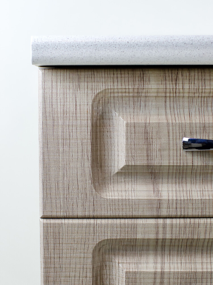 Рабочий стол 40 Сакура (4 ящика) фасад МДФ столешница цвет (САХАРА) SANTREK HOME